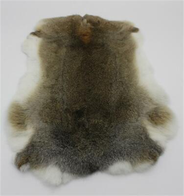 3pcs Tanned Genuine Natural Rabbit Skin Pelt Fur On Hides Craft Grade Cloth Bag