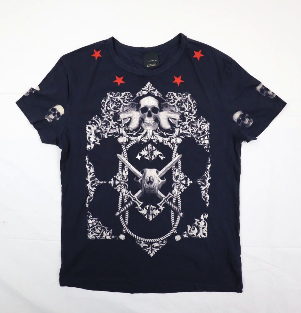 Black Tag by Zara Man Men's Large (L) Skull Graphic Short