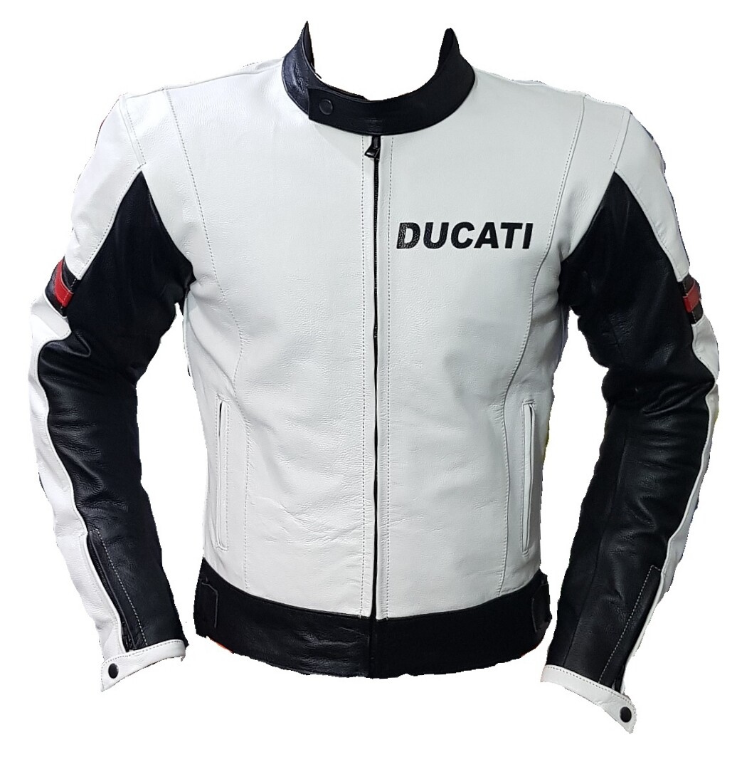 ドゥカティ Speed Evo C1 Leather Jacket White The Speed Evo C1 leather jacket + the Peak V5 helmet = the