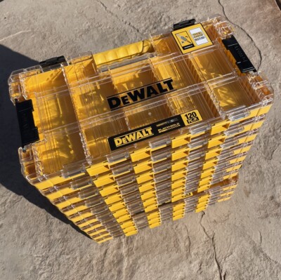 DEWALT Large Tough Case Bit Holder Storage Organizer STACKABLE INTERLOCKING NEW