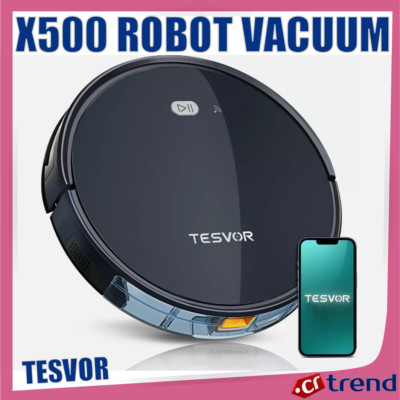 TESVOR X500 Robot Vacuum GRAU Smart App Saugroboter