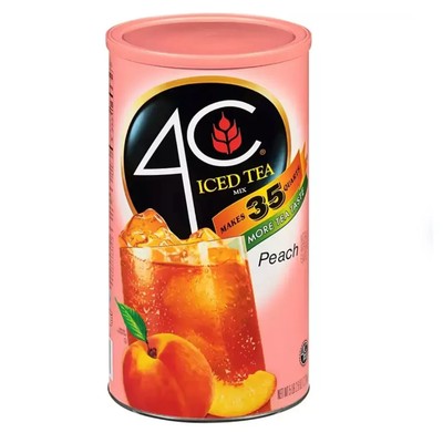 4C 35 QT Peach | Raspberry | Lemon Iced Tea Mix (82.6 oz.)