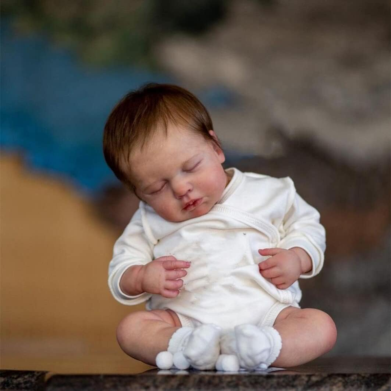 Reborn Baby Dolls Boy 20 Inch Sleeping Realistic Newborn Baby Dolls Soft Silicon