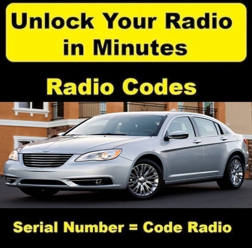 ✓ CHRYSLER 200 CAR RADIO ANTI-THEFT UNLOCKING CODE FAST