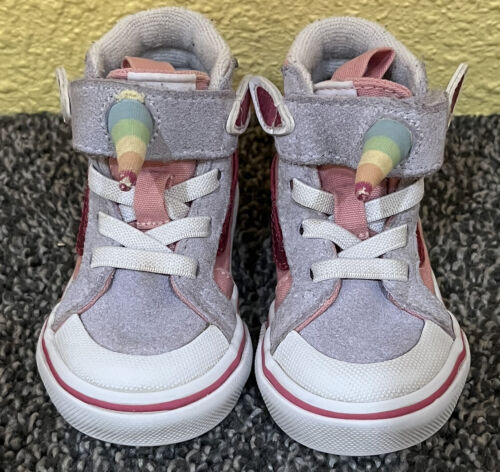Vans Unicorn Sk8 Hi Reissue 138 V Pink Icing Girls Shoes Toddler Size 3