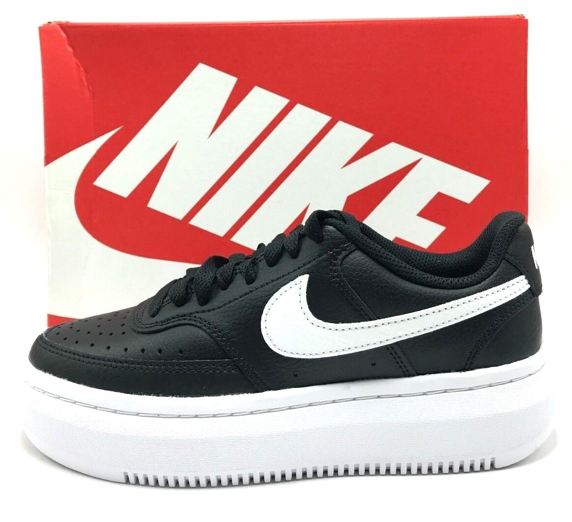 NEW* Women Nike Court Vision Alta LTR Black / White (DM0113