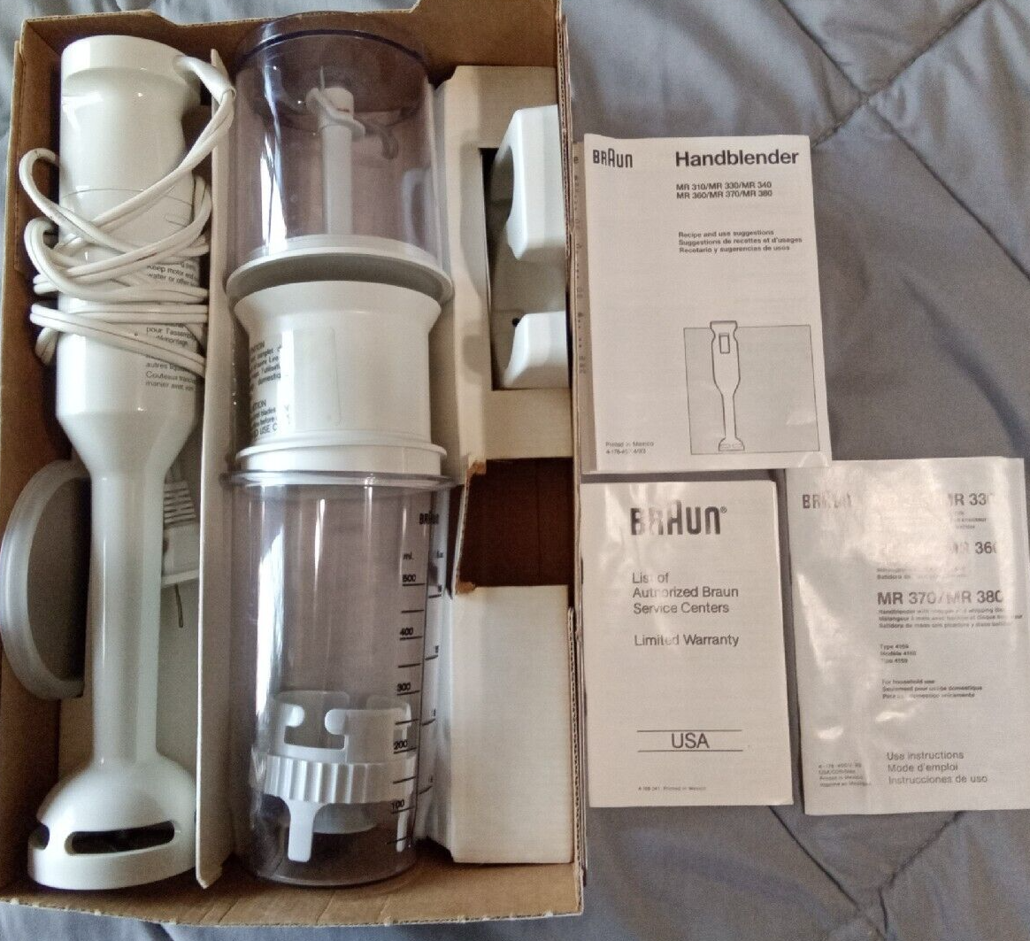 BRAUN HANDBLENDER + CHOPPER - GOURMET EDITION MR 380