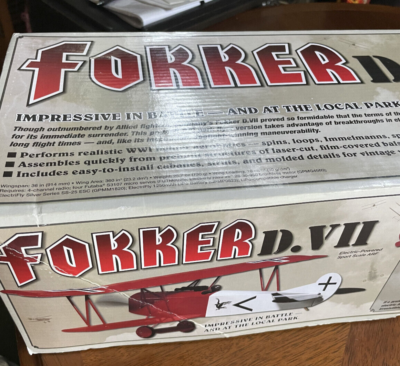 NiB fOKKER D.VII WWI ParkFlyer R C Biplane Airplane ARF by