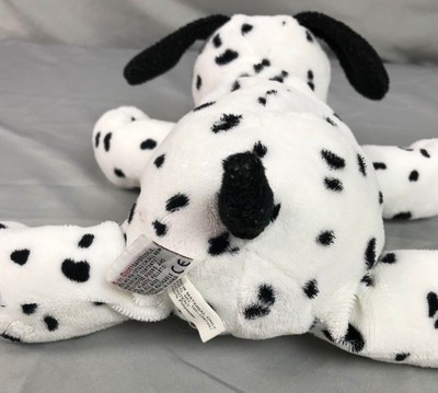 Ty Pluffies 2007 Dotters  Black & White Dalmatian Puppy Dog Stuffed Animal Plush
