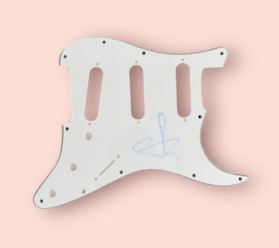 Johnny Depp Signed Autographed Pickguard Guitar Jack Sparrow