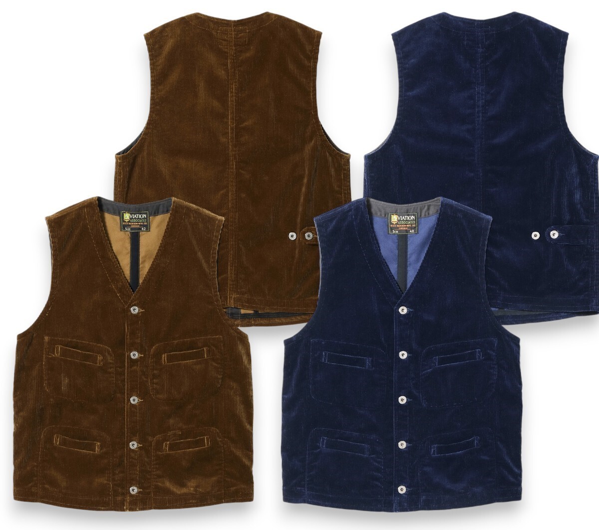 BUZZ RICKSON'S Lot No. BR15591 AVIATION ASSOCIATES CORDUROY