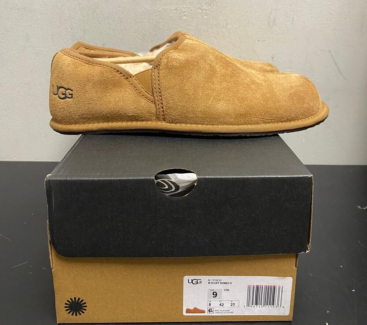 [1113630-CHE] Мужские угги Scuff Romeo II каштановые *НОВЫЕ*