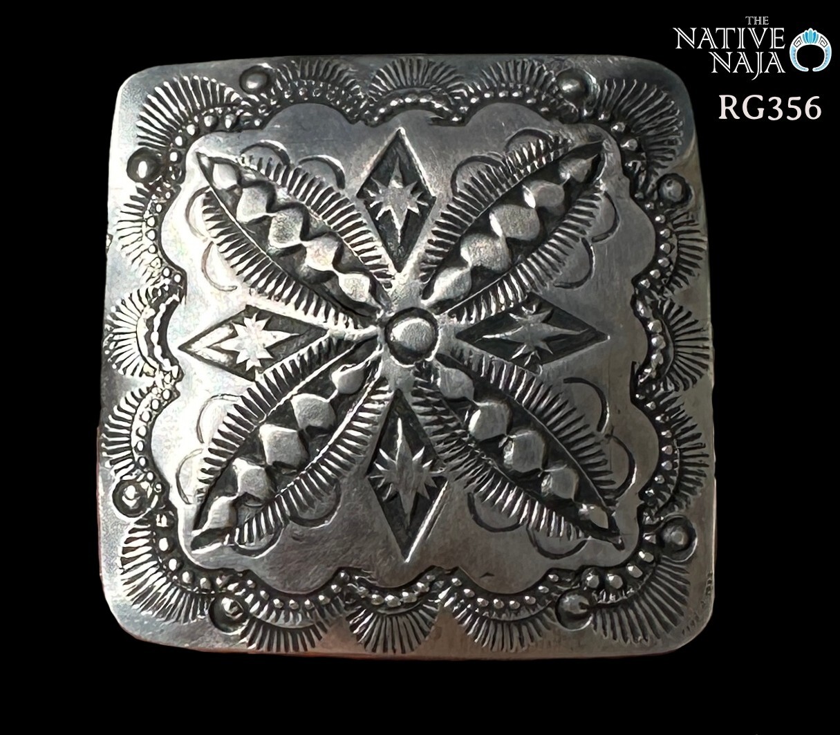 【Navajo】Vincent Platero作 特大ハートリング シルバー Navajo Vincent Platero Silver Heart Ring Large Unisex