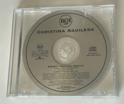 2002 Christina Aguilera DIRRTY Redman Rap Radio Station DJ Promo CD Rare Mix OOP
