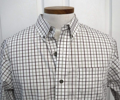 Red Head Brand Co Red Khaki Plaid Wrinkle Free Men's S/Sleeve LT NEW