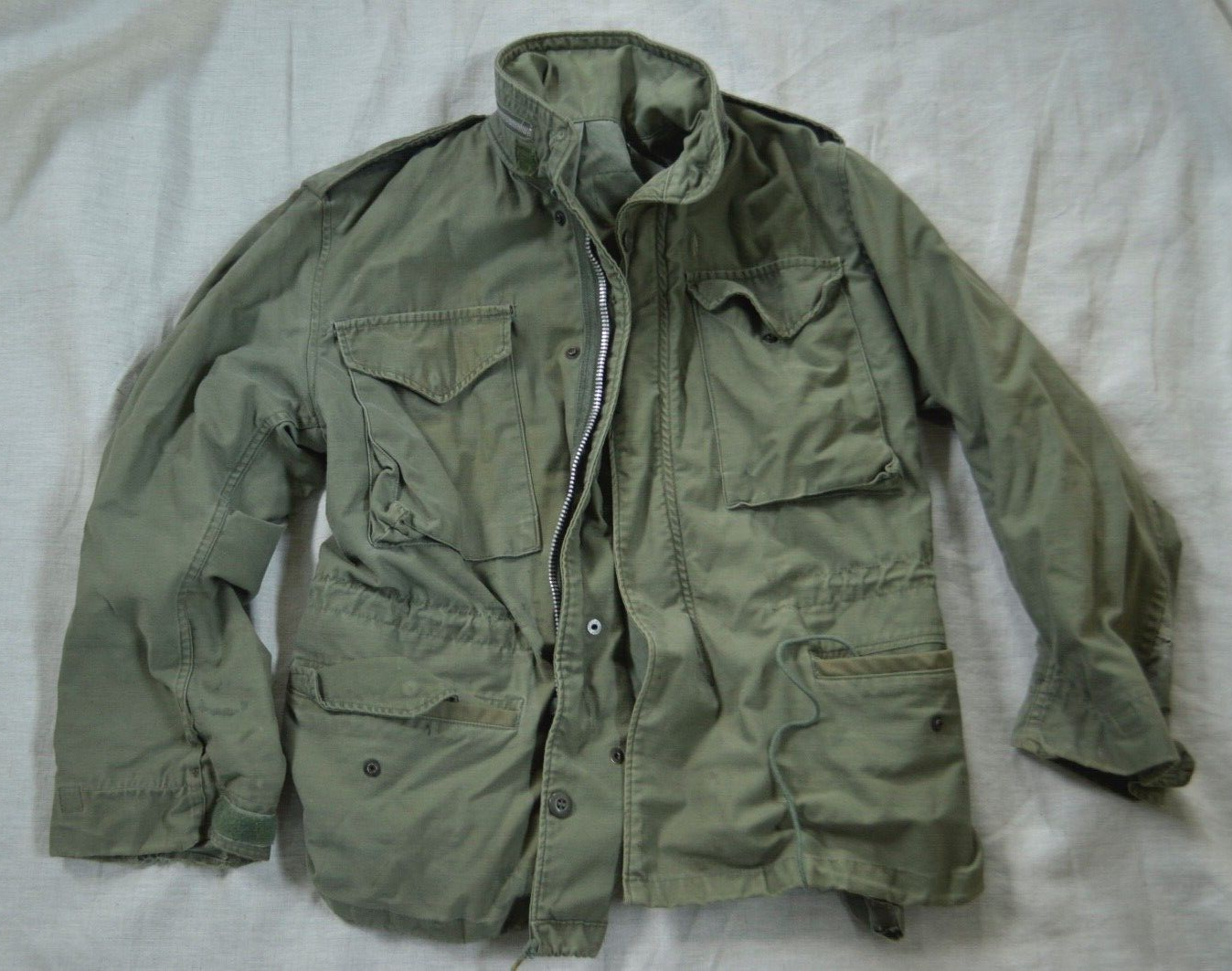 Vintage Military Vietnam Era M-65 Jacket Small Aluminum