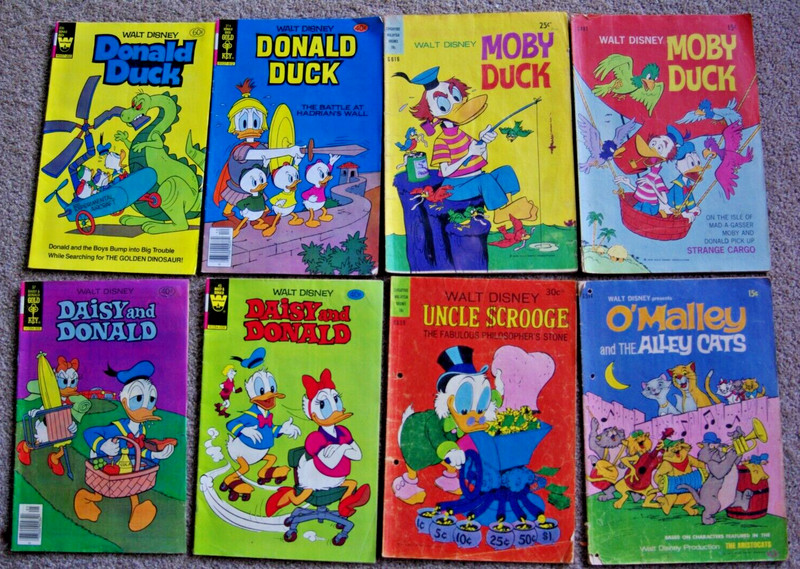 Walt Disney Donald Duck 236 214 37 45 G616 G481 G659 G514 1970-1980 Australia