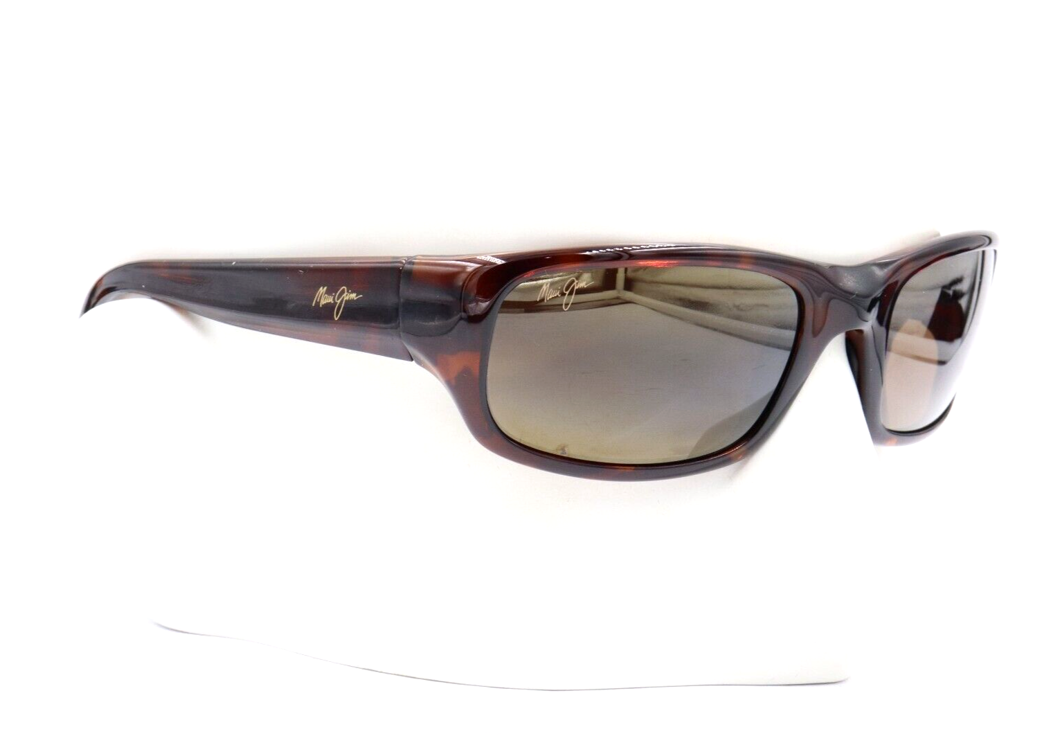 Pre-owned Maui Jim Stingray Tortoise Wrap Bronze Polarized Sunglasses H103-10 $279 In Hcl Bronze