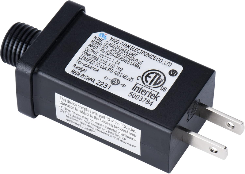 Replacement Yard Inflatable Adapter 12V 1A Power Supply Adaptor for Outdoor Infl