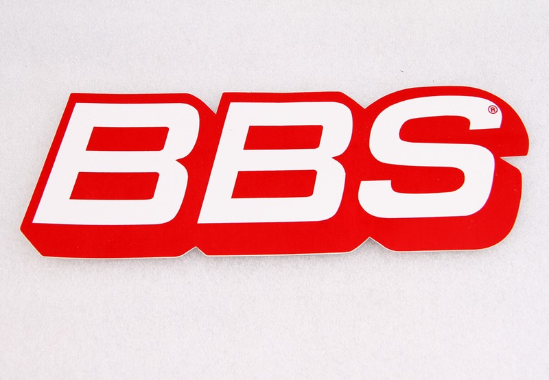 Bbs Aufkleber/Sticker 70x210mm Rot