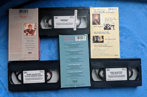 REBA McENTIRE 3 VHS Tape Lot Country Music For My Broken Heart Greatest Hits
