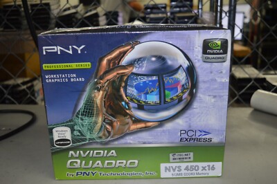 NVIDIA Quadro NVS 450 by PNY 512MB GDDR3 Professional Workstation Graphics Card