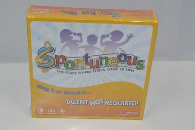 Spontuneous The Song Game Sing It or Shout It Talent NOT Required (Board Game)