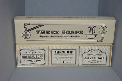 Izola Three Soaps French Mille Apothecary Soap Set. NIB