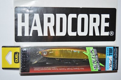 yo zuri duel hardcore flat minnow 110f  floating 4 3/8'' f1071-hgay gold ayu