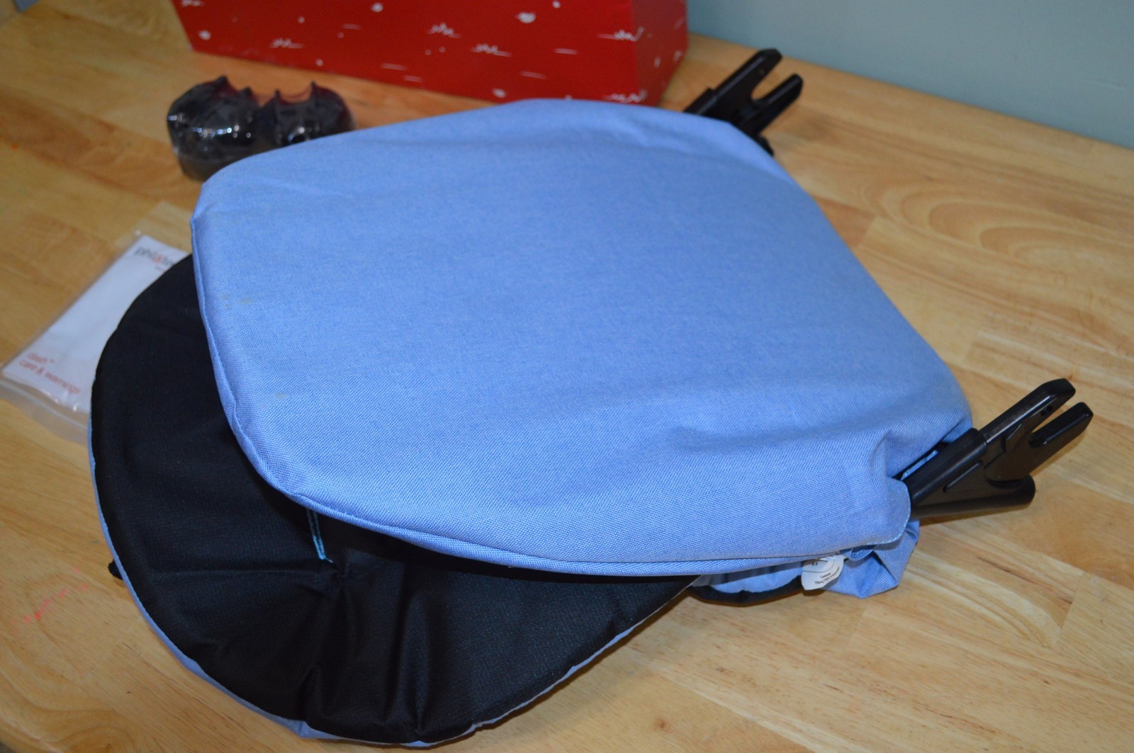 New Open Box PHIL & TEDS DASH STROLLER DOUBLE KIT BLUE MARL