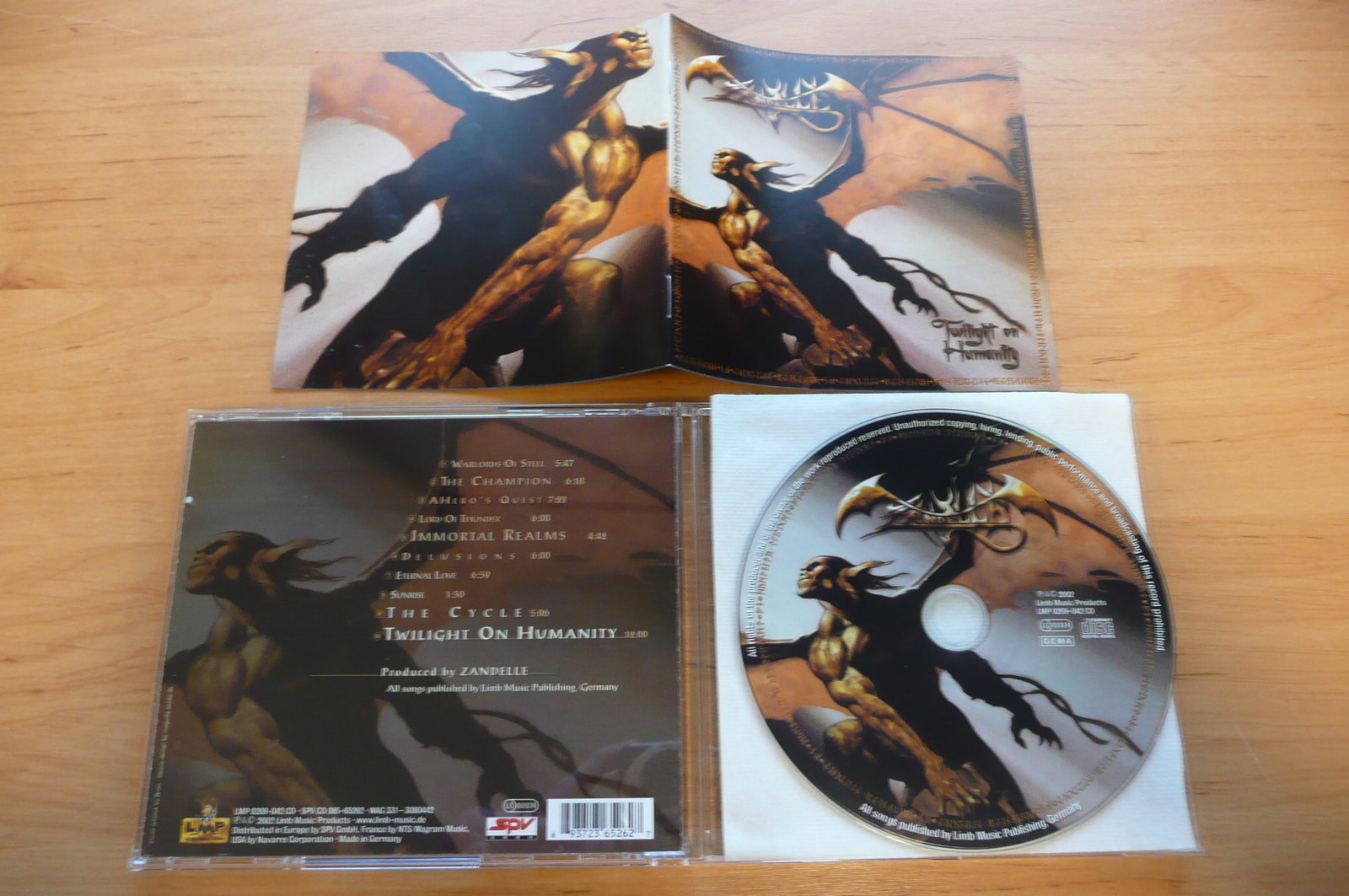 CD ZANDELLE - TWILIGHT OF HUMANITY / LIMB MUSIC PRODUCTS