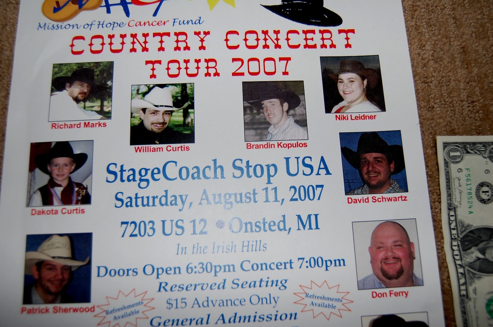 Country Music Concert Poster.  17