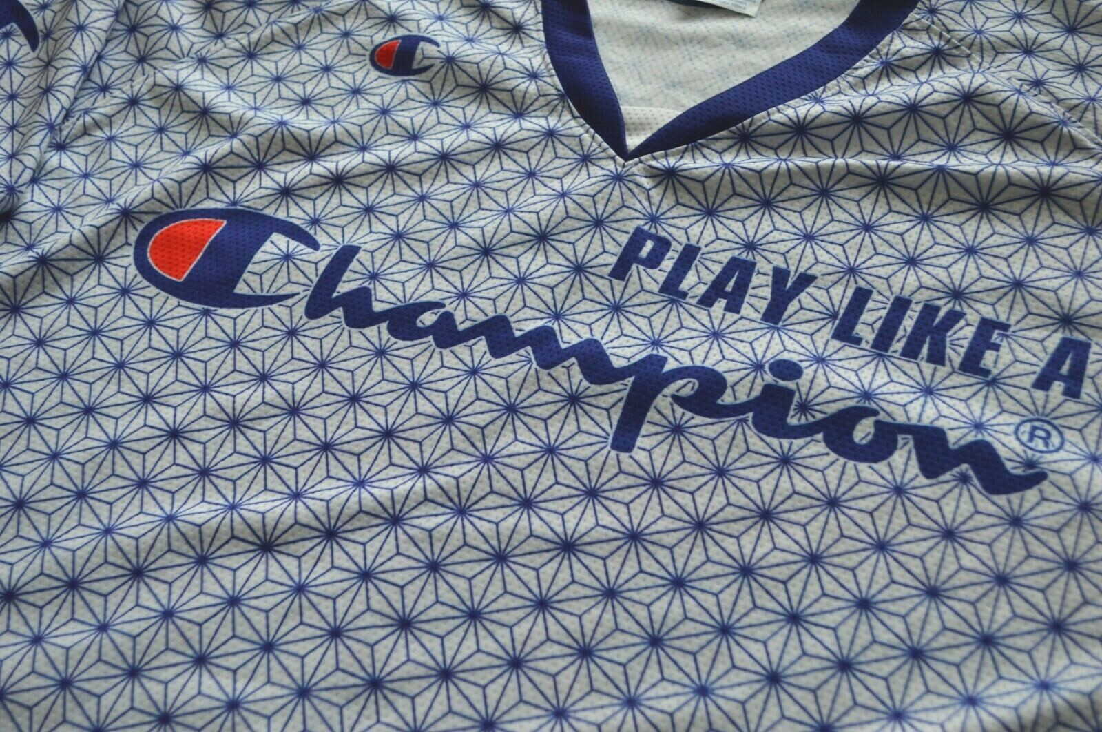 Champion Lacrosse Jersey Shirt Mens L  Champion Spellout Play Like a Champion