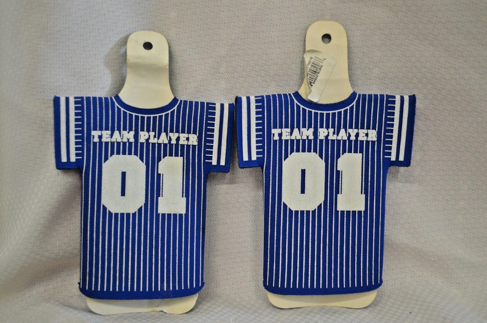 2X Set Drink HOLDER Bottle COZIE BASEBALL Home RUN JERSEY Blue WHITE Party