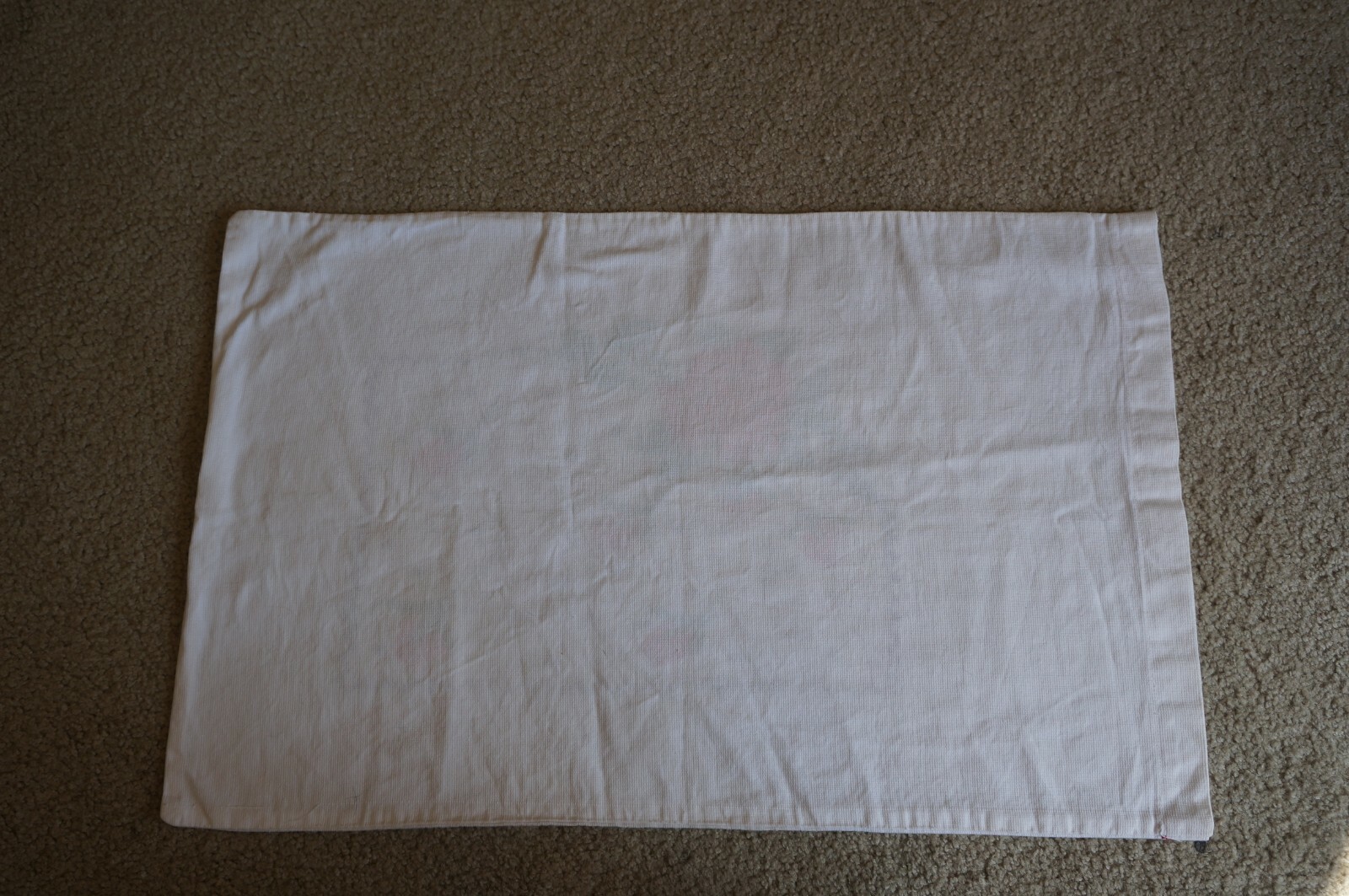 Pink Red Rose and Rose Bud Crochet Pillowcase