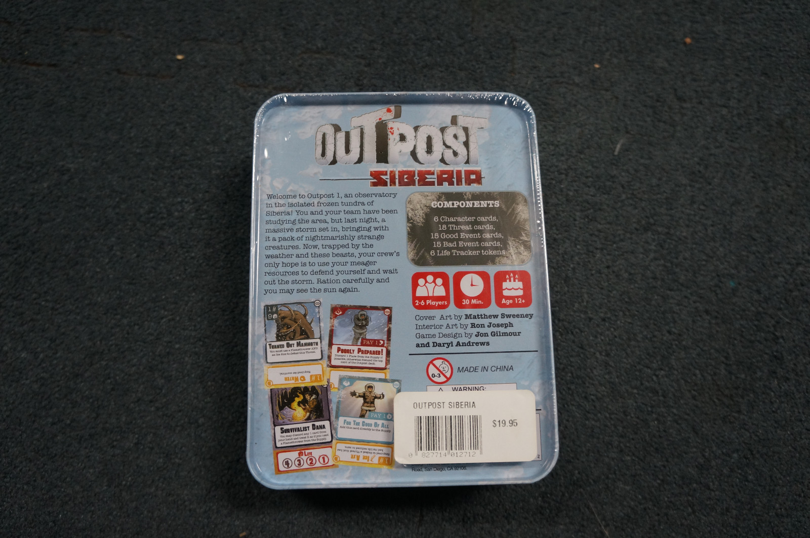 Outpost Siberia Cooperative Survival Card Game By Jon Gilmour  Sealed NIB Sealed