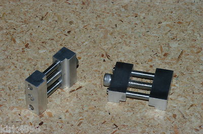 SET OF 2 ALUMINUM MACHINE SHOP VISE STOPS FOR CNC OR MANUAL WORK OR HOBBY