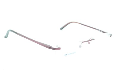 New Authentic Burberry by SAFILO B 9419 LR4 Red Metal Rimless Eyeglasses Frame