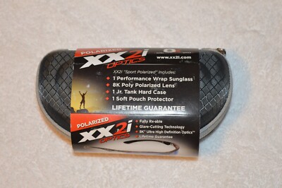 XX2i optics 8K Poly Polarized lens sunglasses w hard & soft case NEW  