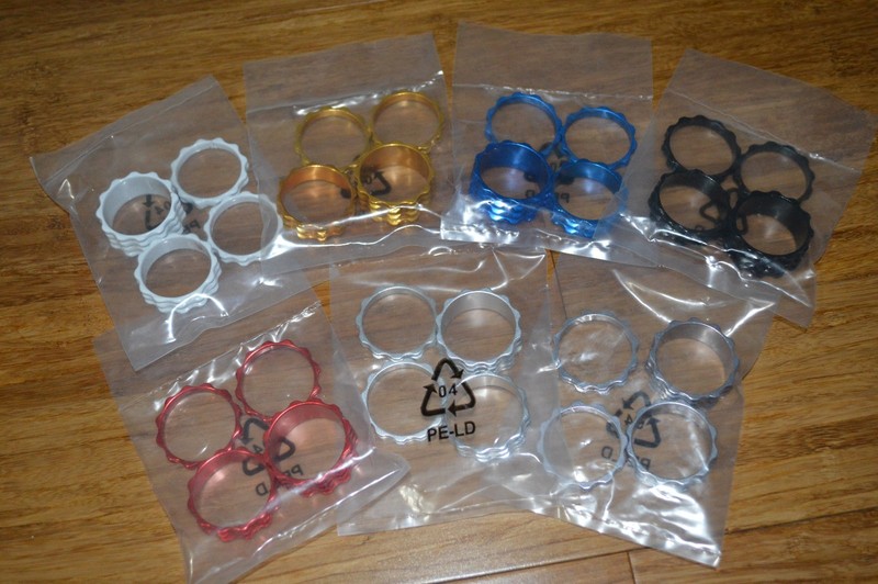 Modifiedbicycles Real CNC machined 1 1//8 threadless headset stem spacer 4pc set