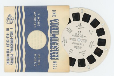 Glacier National Park II Montana USA 1948 Sawyer's View-Master Single Reel 47