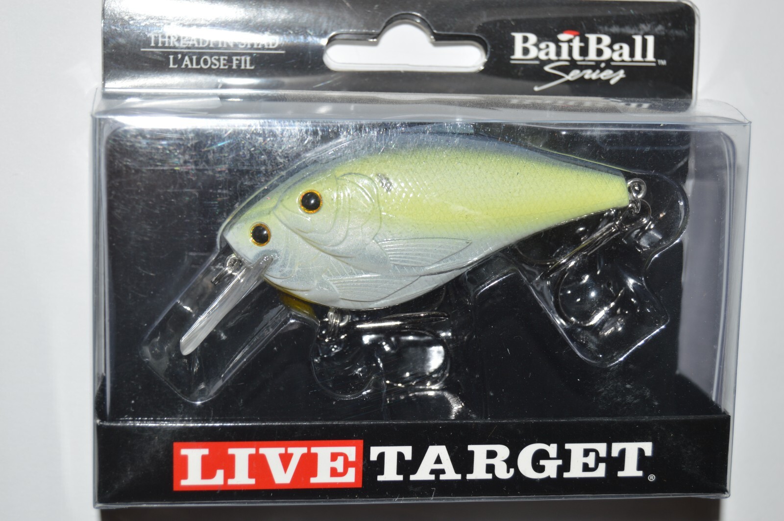 koppers live target baitball threadfin shad metallic lime