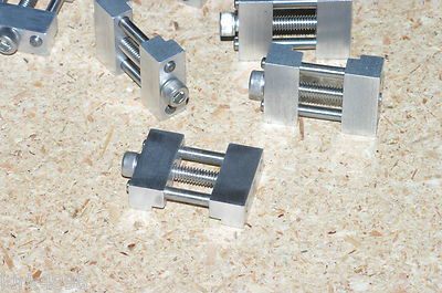 SET OF 2 ALUMINUM MACHINE SHOP VISE STOPS FOR CNC OR MANUAL WORK OR HOBBY