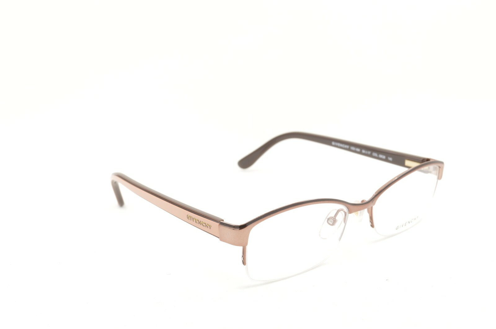 New Authentic Givenchy VGV 494 COL. 08G8 Italy Pink Half Rim