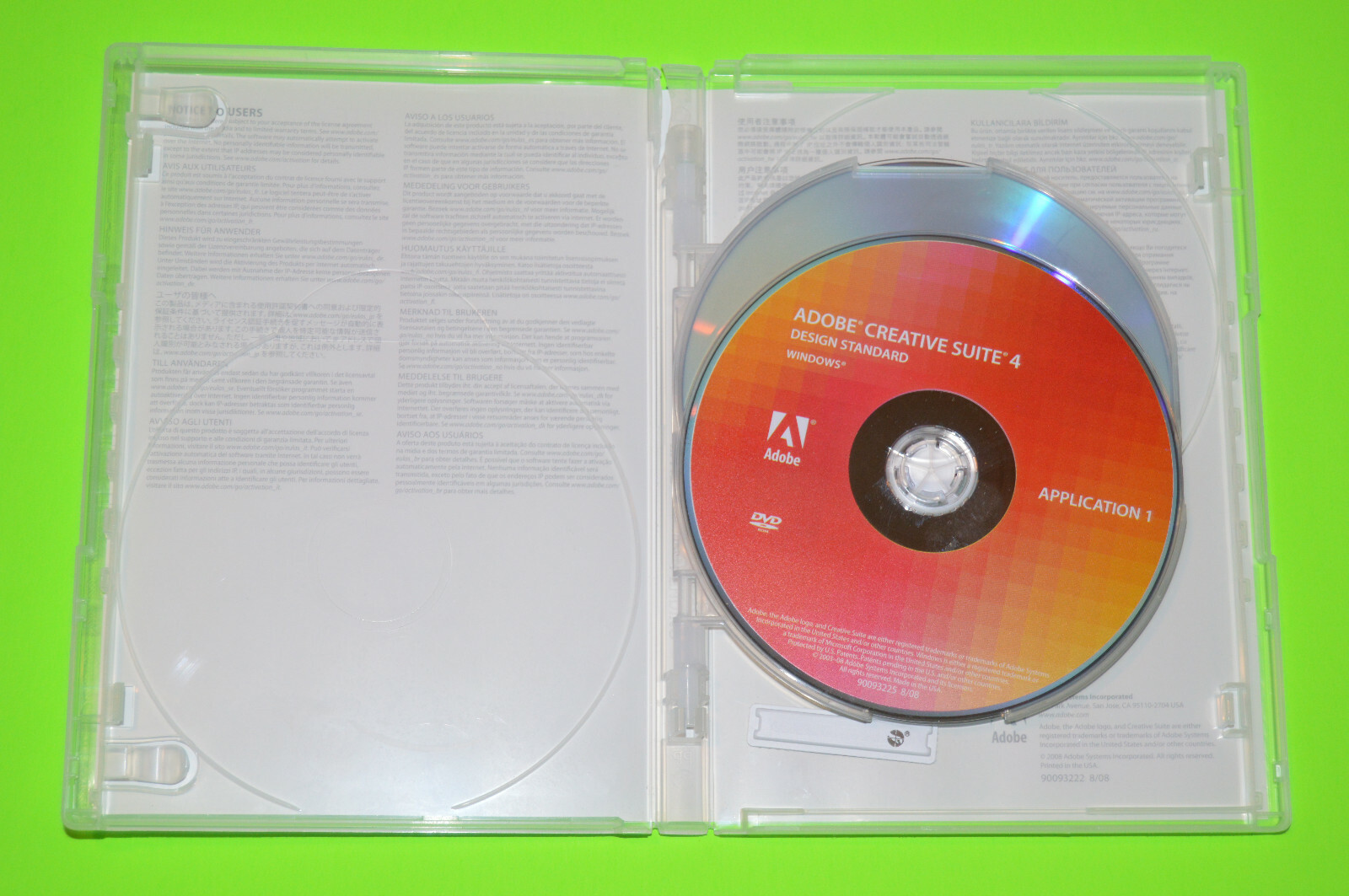 Adobe CS4 Creative Suite 4 Design Standard WIN