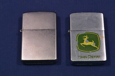 2 Zippo Lighters John Deere 05, F 17, Not Working Parts or Repairs ...