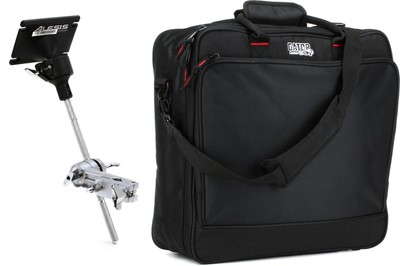 Alesis Multipad Mounting with Boom-arm + Gator G-MIXERBAG-1515 Value Bundle