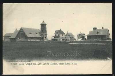 MA Brant Rock UDB ROTOGRAVURE PC '05 UNION CHAPEL  LIFE SAVING STATION A 7299 #2
