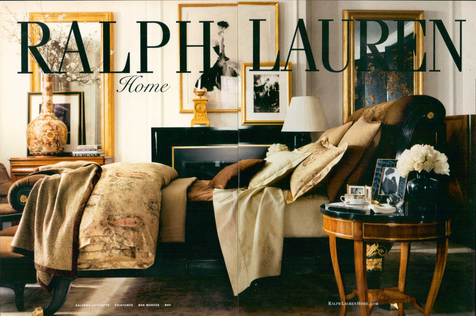 Ralph Lauren HOME Magazine Print Ad HOME Collection decor