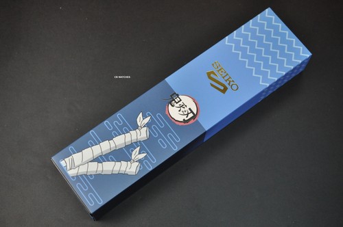 Pre-owned Seiko Sports 5 Srpj26k1 Automatic Demon Slayer 500pcs Limited Hashibira Inosuke